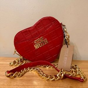 Steve Madden Red Heart Purse NWT